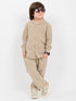 Eastern Starry Embossed Wash & Wear 2 Piece Set (Warm Beige)